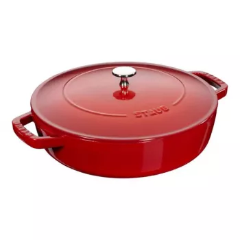 Staub Roaster Chistera 28cm apvalus vyšninės raudonos spalvos 40511-474-0 405114740 (40511-474-0)