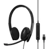 EPOS | SENNHEISER ADAPT 160T USB II ausinės, laidinės, lankeliu, biurui/skambučių centrui, USB Type-A, juodos