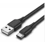 Kabelis USB-C į USB2.0/1M Juodas Cthbf Vention