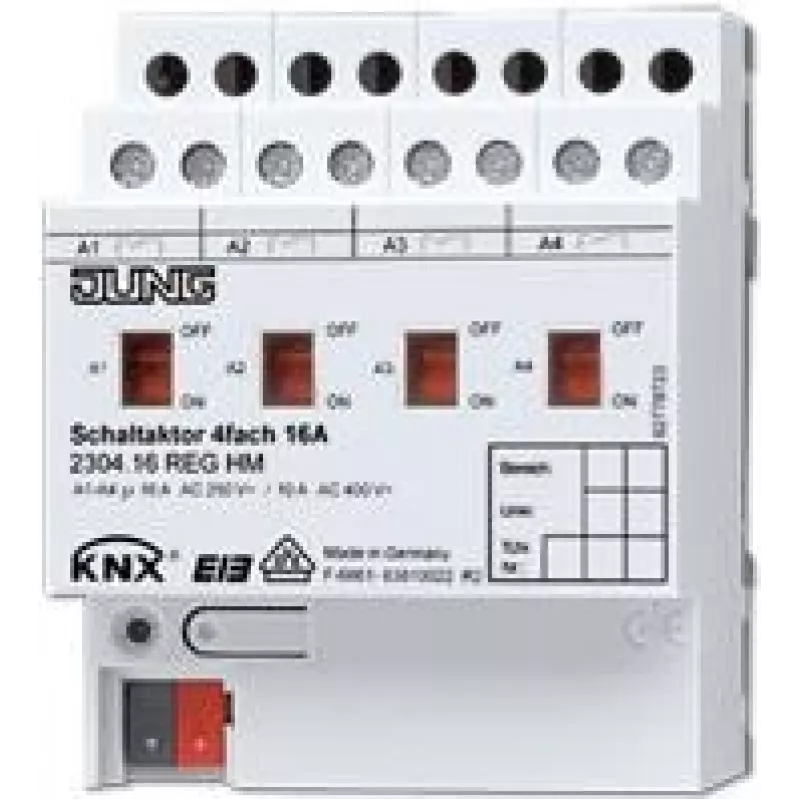 JUNG 2304.16 REGHM - 150 mW - Balta - VDE - 3680 W - 250 - 400 V - 16 A