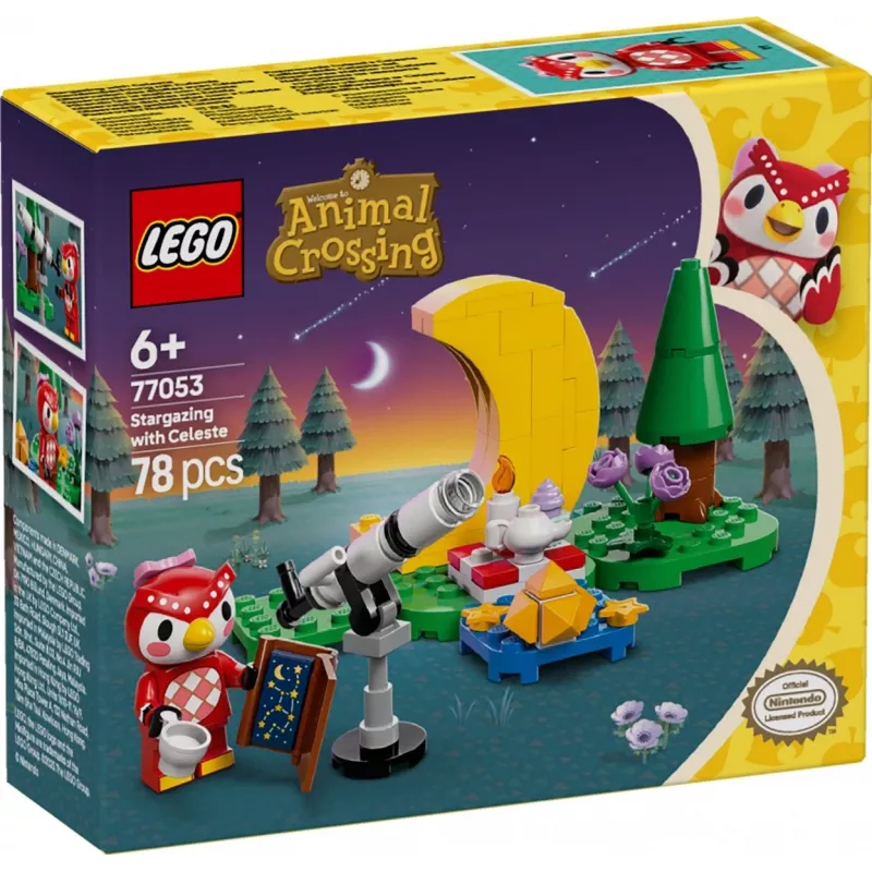 Konstrukcinis žaislas LEGO Animal Crossing Žvaigždžių stebėjimas su Eufemija rinkinys 77053