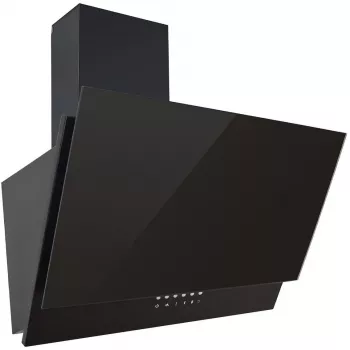 Gartraukis Respekta CH66038-90SAM 90 cm juodas — sieninis/salelės montavimas, oro ištraukimas/recirkuliacija