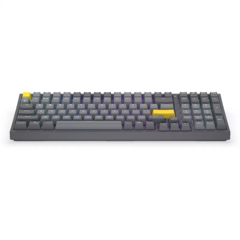 Celeris 1800, žaidimų klaviatūra pilka, JAV išdėstymas, ENDORFY Yellow (Gateron)
