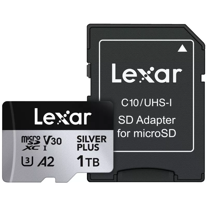 „Lexar“ 1 TB UHS-I „MicroSDXC Sidabrinė PLUS“ atminties kortelė
