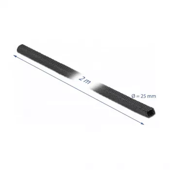 Termiškai susitraukiantis vamzdelis DeLOCK 20795 2 m x 25 mm juodas