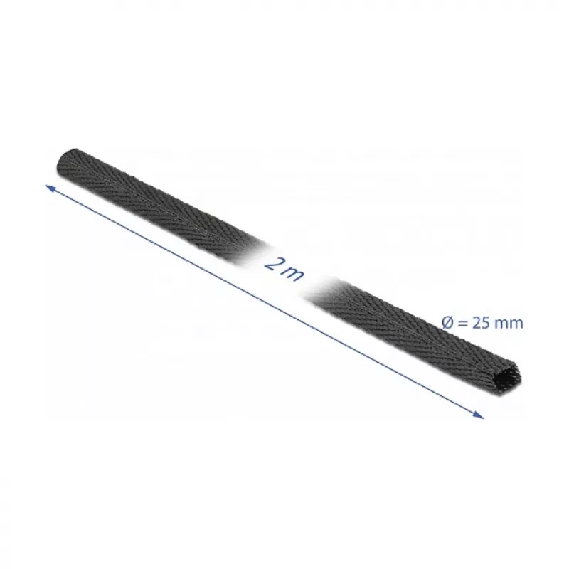 Termiškai susitraukiantis vamzdelis DeLOCK 20795 2 m x 25 mm juodas
