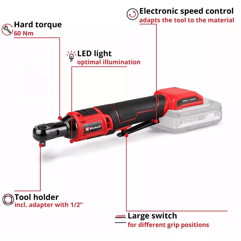 Einhell 4514320 maitinimo adapteris, juodas