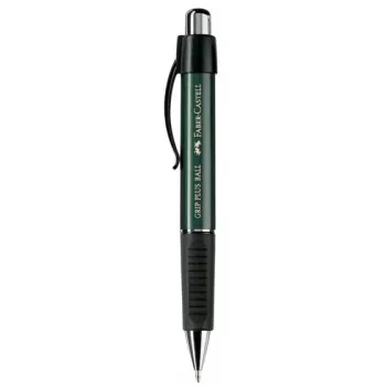 Užsegamas ištraukiamas tušinukas Faber-Castell 14079 juodos žalios spalvos