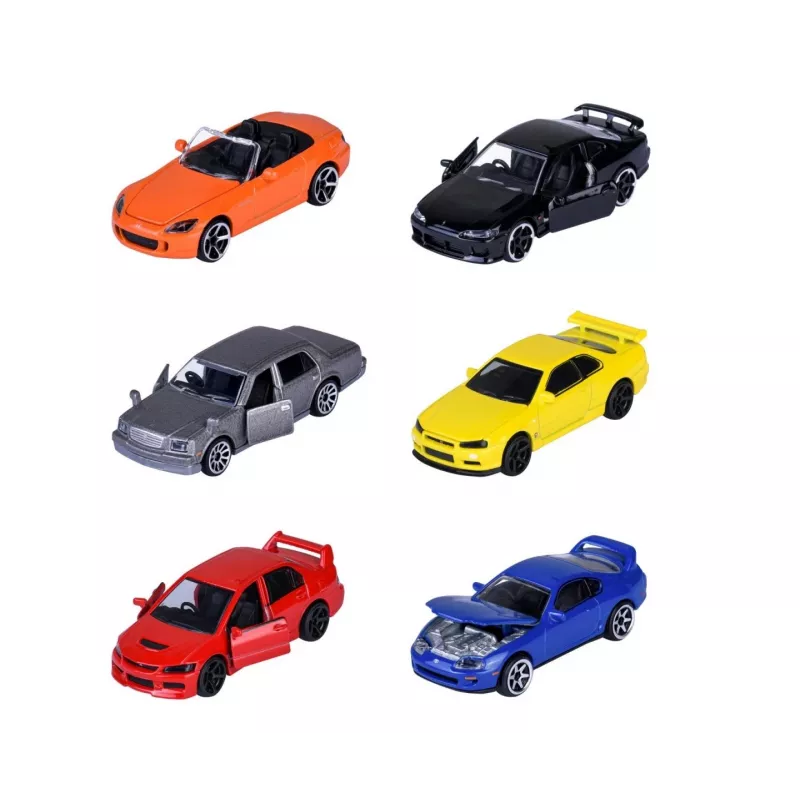 Žaislinių transporto priemonių rinkinys Majorette Japan Legends Premium asortimentas, 6 transporto priemonės, modelis 8502100000