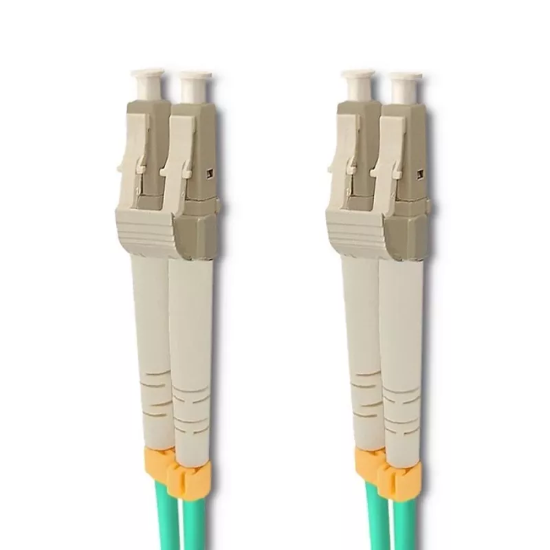 Šviesolaidinis kabelis Qoltec 54082 LC OM3 20 m Aqua
