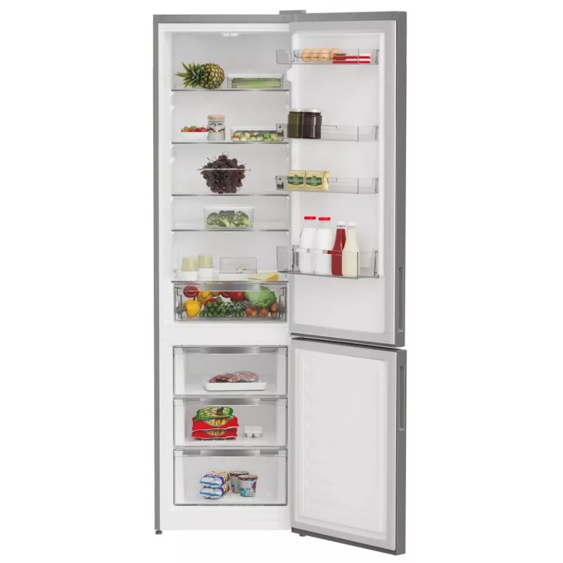 INDESIT Refrigerator | INKS 1401 S4E1 | Energy efficiency class E | Free standing | Combi | Height 202.5 cm | Fridge net capacity 266 L | Freezer net capacity 120 L | 38 dB | Silve