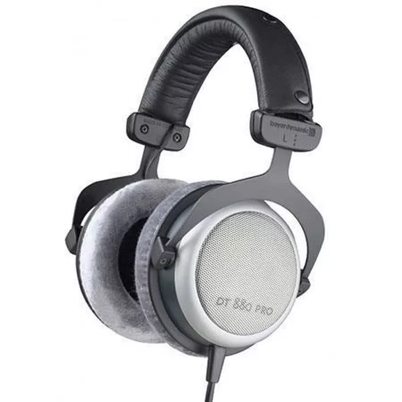 Beyerdynamic DT 880 PRO ausinės laidinės, lankelis, muzika, juoda, sidabrinė