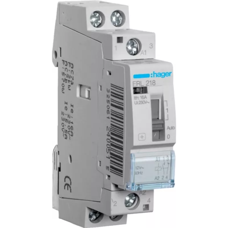 Montavimo relė 16A 1S+1 NC 8/12V ERL218 (ERL218)