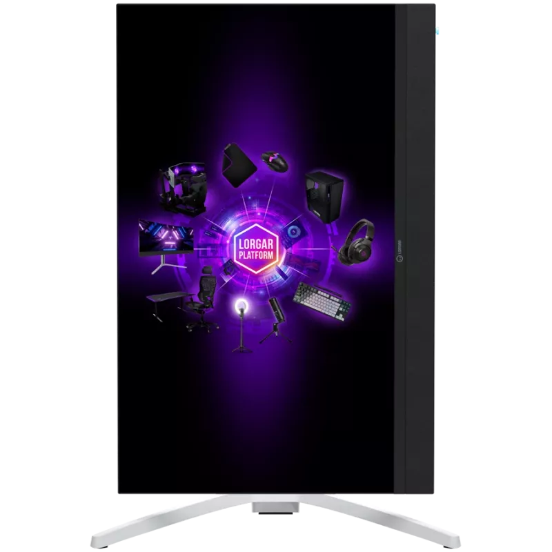 LORGAR 27MP1, UHD MiniLED Gaming Monitor Pro, 27'' (3840*2160) greitas IPS plokščias monitorius, juoda/pieno pilka