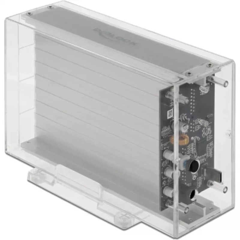 HDD/SSD enclosure DeLOCK 42624 Transparent 2.5/3.5 inch