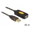 USB kabelis DeLOCK 30m USB2.0 USB A juodas