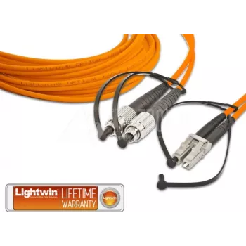 Lightwin aukštos kokybės dvipusis LWL komutacinis kabelis, MM OM2, FC - LC LWL komutacinis kabelis (LDP-50 FC-LC 10.0)