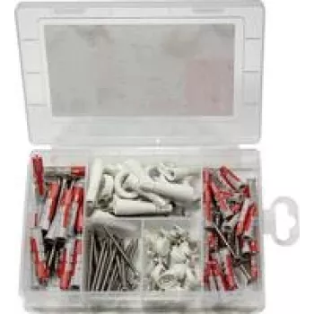 fischer 577062 easyDIY EasyHook sieninių kaiščių asortimento dėžutė 113 vnt. (577062)