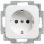 BUSCH JAEGER 2CKA002011A1888 - F tipas - 2P+E - Balta - IP20 - 250 V - 16 A