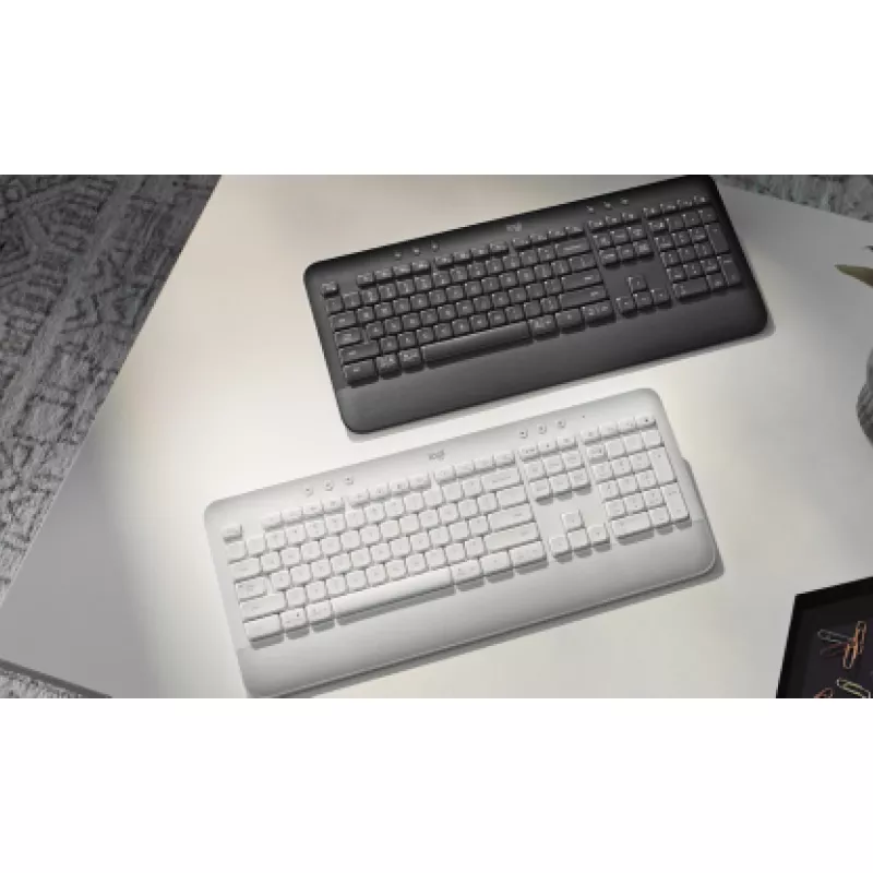 “Logitech Signature K650” - klaviatūra - belaidė - “Bluetooth 5.1” - QWERTY - ispanų - grafito (920-010917)