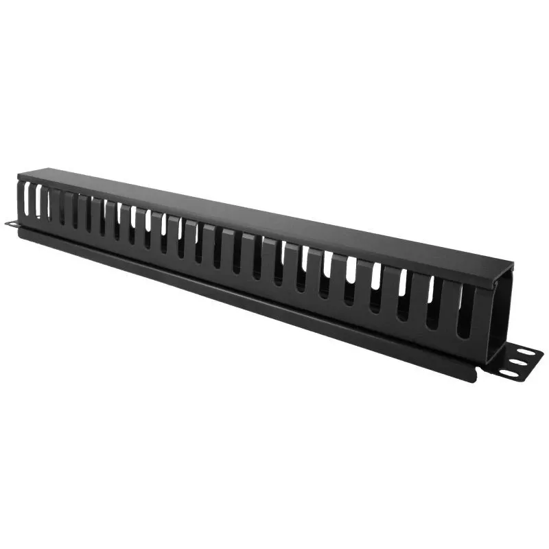 Kabelių dėžutė Alantec PK008 sieninis organizatorius 1U juodas metalas/plastikas