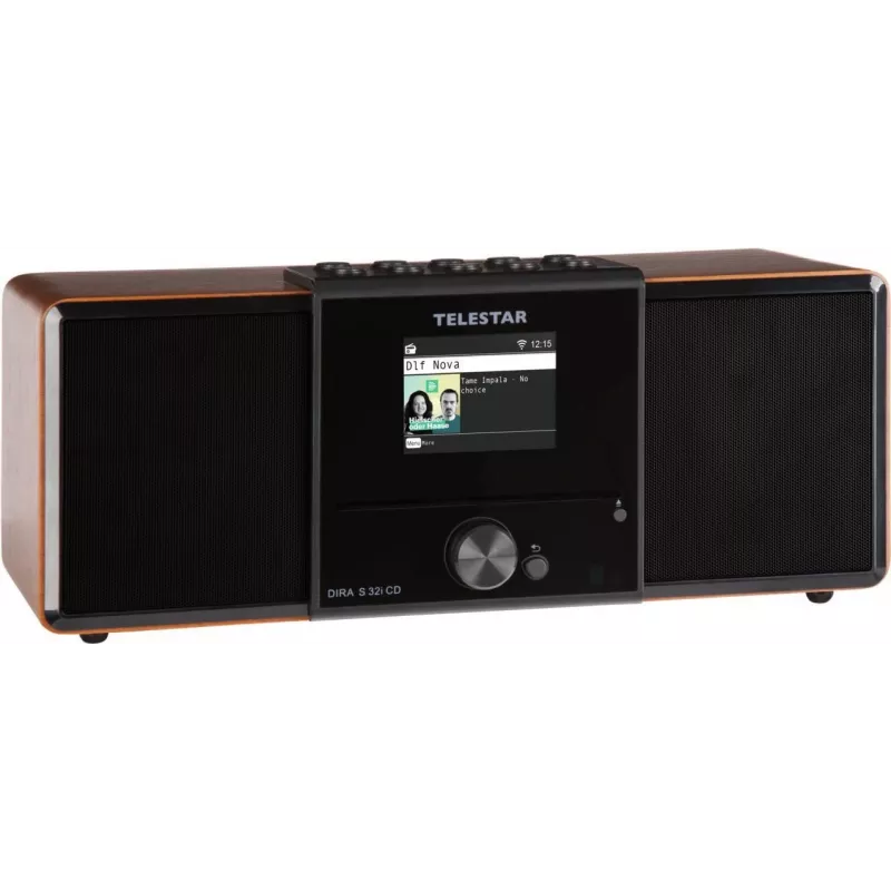 Telestar DIRA S 32i nešiojamasis analoginis ir skaitmeninis radijas, riešutmedžio spalvos (30-320-01)