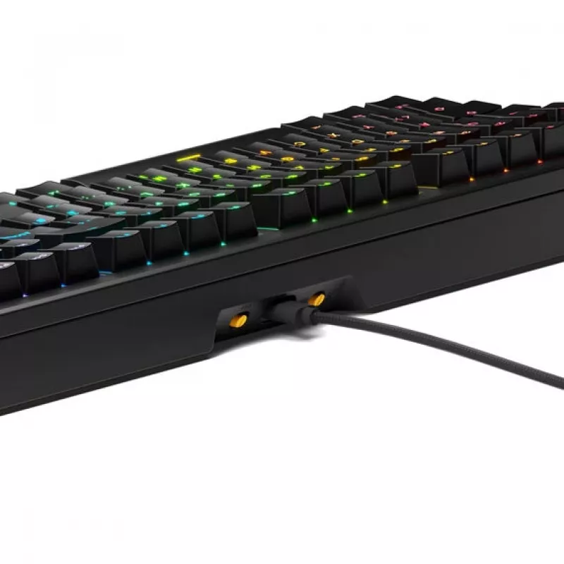 Mechaninė žaidimų klaviatūra GLORIOUS GMMK 3 100% Pre-Built ISO (DE) su Fox jungikliais, juoda