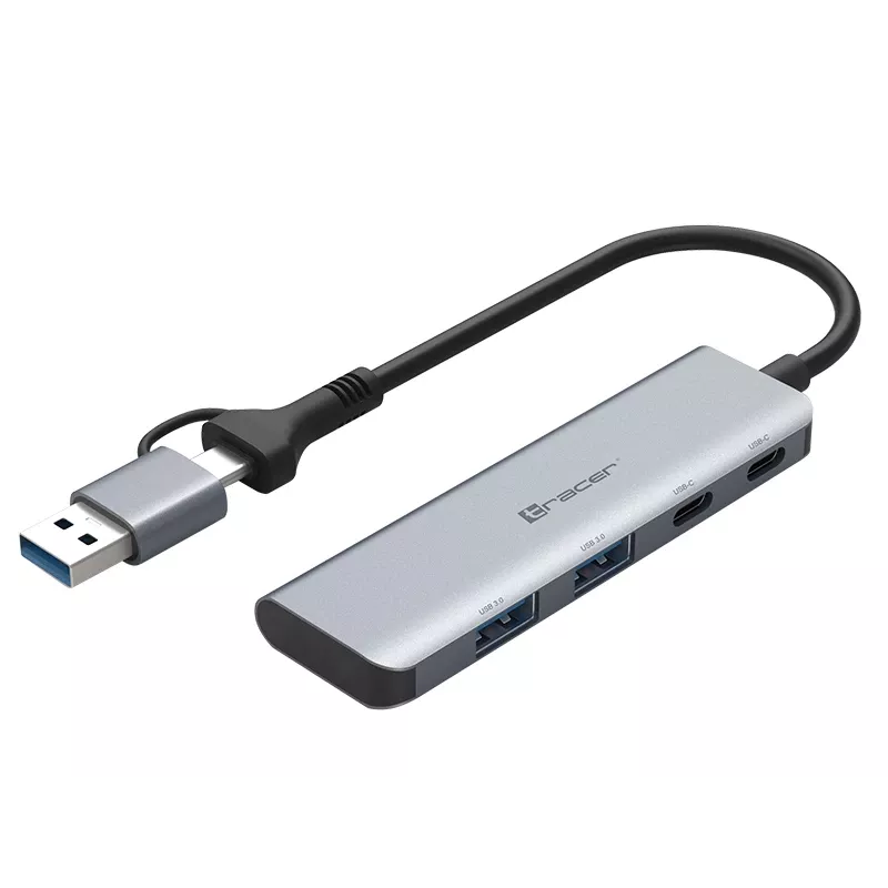 TRACER ADAPTER A-5 USB Type-C į USB-A 2x USB-A + 2x USB-C