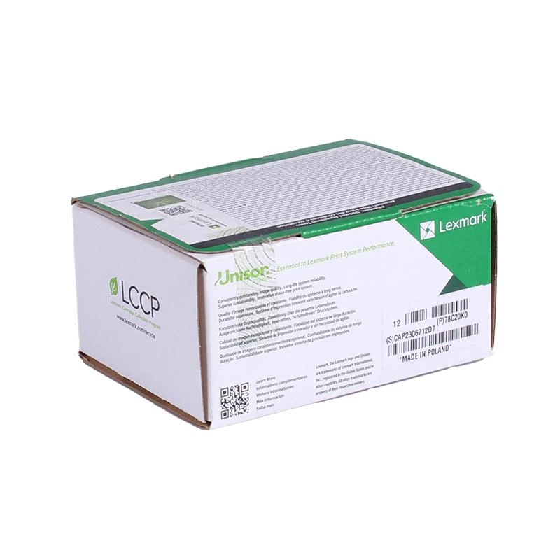 Lexmark 78C20K0 tonerio kasetė 1 vnt. Originali juoda
