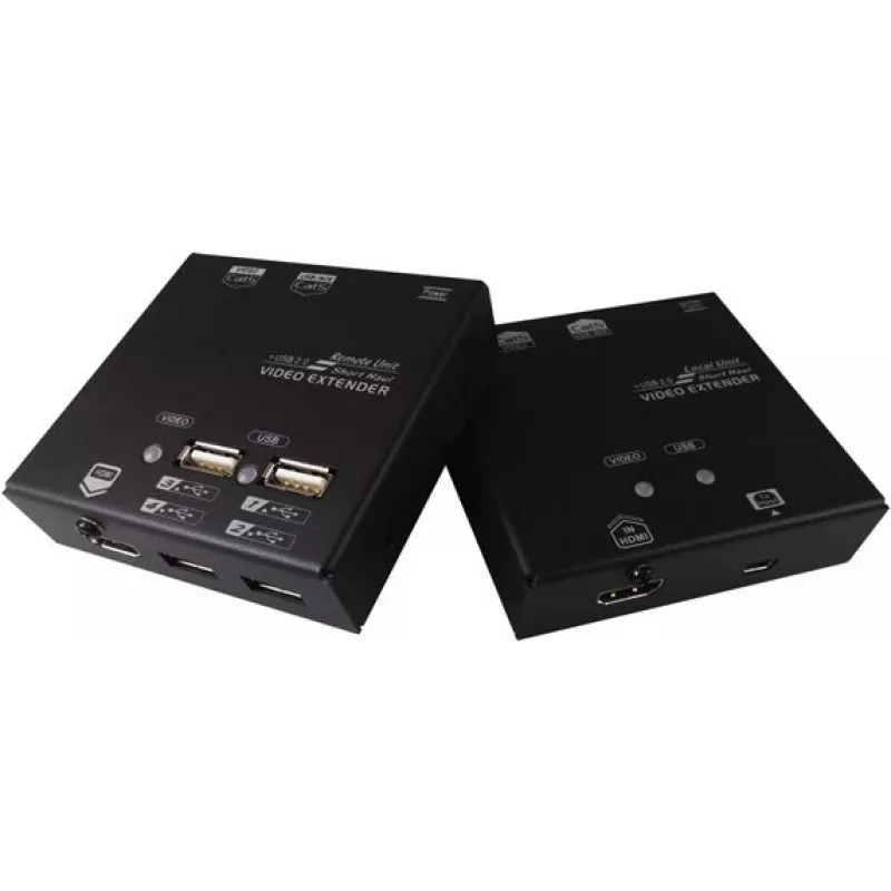 Value KVM ilgintuvas per Cat.6 - HDMI - 4x USB 60m - 22 x 84 x 78 mm (14.99.3041)