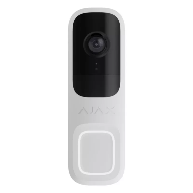 Ajax Doorbell baltas belaidis 4 MP naktinis matymas maitinamas baterijomis