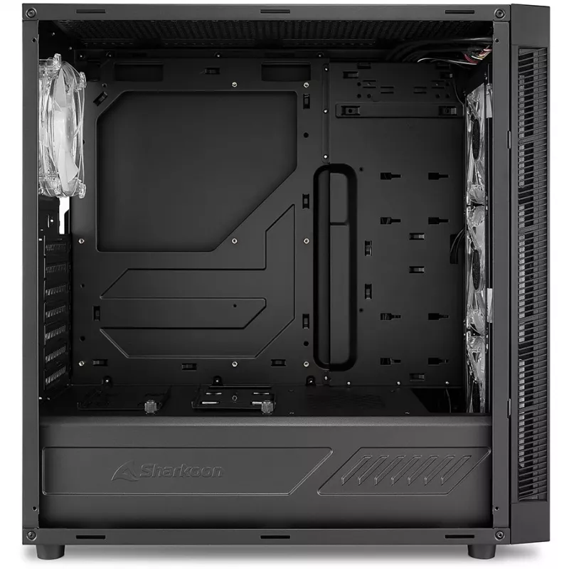 PC korpusas Sharkoon TG6M RGB Tower juoda