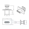 USB Type-C lizdo apsauginis dangtelis DeLOCK 64015