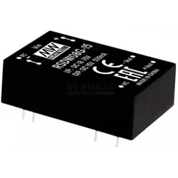 maitinimo adapteris mean well RDDW08F-05, išėjimas 5 V, 8 W, 0,8 A