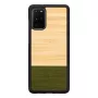 Telefono dėklas Man and Wood Samsung Galaxy S20+ — bambukas, miško juoda