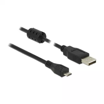 USB laidas DeLOCK 1m USB 2.0-A Micro-B juodas