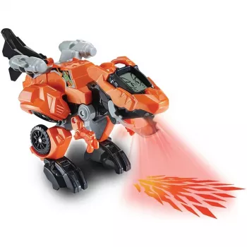 Transformuojama žaidimo figūrėlė VTech Fire-T-Rex 80-538004 — elektroninis žaislas, virstantis dinozauru