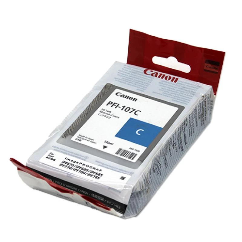 Canon PFI-107C rašalo kasetė 1 vnt. Originali žydra
