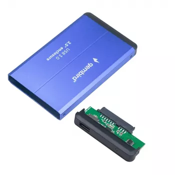 Gembird EE2-U3S-2-B atminties diskų dėklas 2,5 inch USB 3.0 HDD dėklas mėlynas