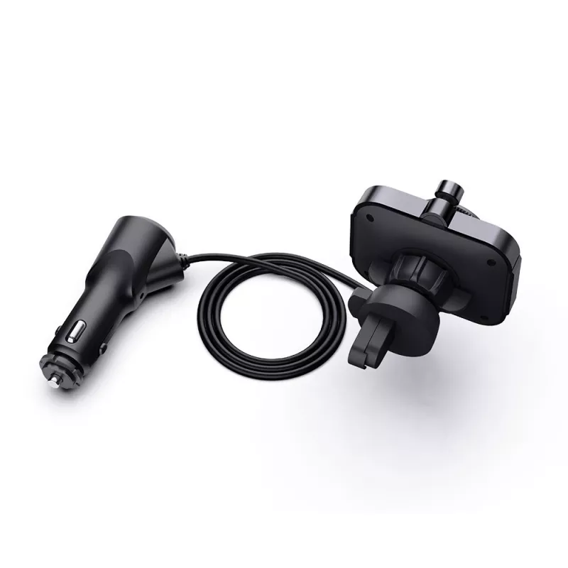 FM siųstuvas SAVIO TR-14 Bluetooth USB, FM 87,6–107,9 MHz, MicroSD, USB-C, 12 V automobilio maitinimas