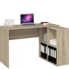 Topeshop BIURKO PLUS SONOMA kompiuterio stalas ąžuolo spalva