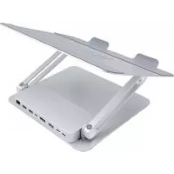 Nešiojamojo kompiuterio stovas Dexlan 310790 Sidabrinis Aliuminis USB 5000 Mbit/s