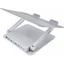 Nešiojamojo kompiuterio stovas Dexlan 310790 Sidabrinis Aliuminis USB 5000 Mbit/s