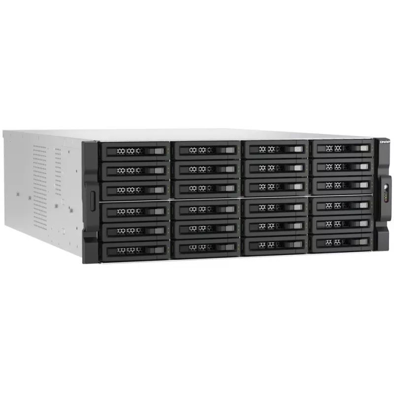 QNAP TL-R2400PES-RP saugojimo diskų korpusas HDD/SSD korpusas juodas, pilkas 2.5/3.5 col.