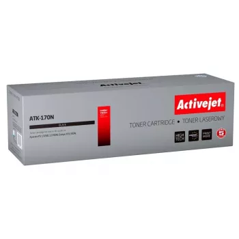 Tonerio kasetė ActiveJet ATK-170N, skirta Kyocera, juoda, įmontuotas būgnas, 7200 puslapių, 1 vnt.