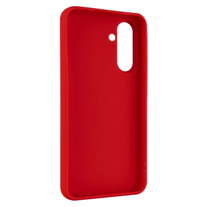 Galinis dangtelis FIXED, skirtas Samsung Galaxy A56 5G — guma, raudona