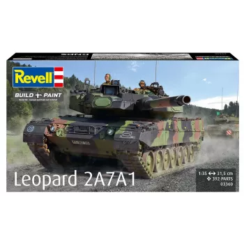 Plastikinis modelis REVELL Leopard 2A7A1 karinio tanko rinkinys (mastelis nenurodytas)