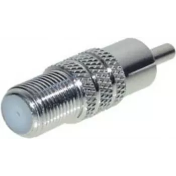 Adapteris F‑moteriška į RCA‑vyrišką ShiverPeaks 85326 — bendraašis F jungties adapteris į RCA garso/vaizdo adapterį