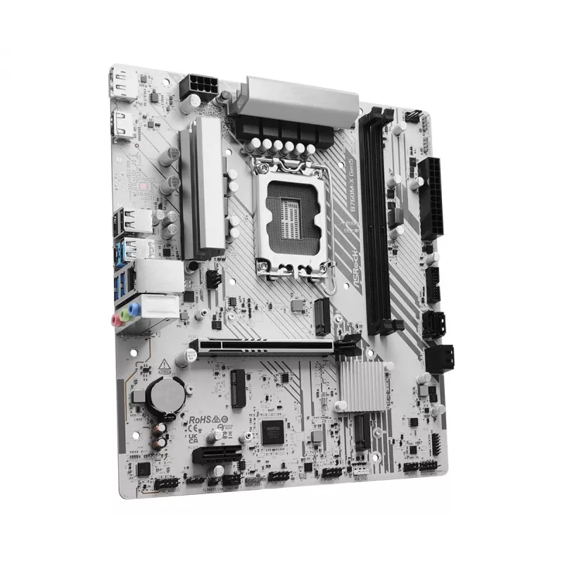 Pagrindinė plokštė ASROCK B760M-X GEN5 mATX, skirta LGA1700, 2× DDR5, DisplayPort ir HDMI