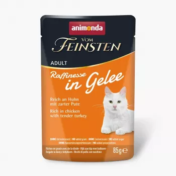 ANIMONDA Vom Feinsten Adult Raffinesse drebučiuose su vištiena ir kalakutiena – šlapias kačių ėdalas – 85 g